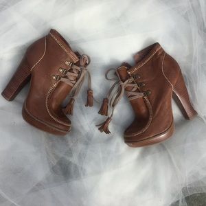 Brown Mia Tan Booties